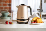 7L STEEL ELECTRIC KETTLE WITH LCD AND TEMPERATURE CONTROL GOLD