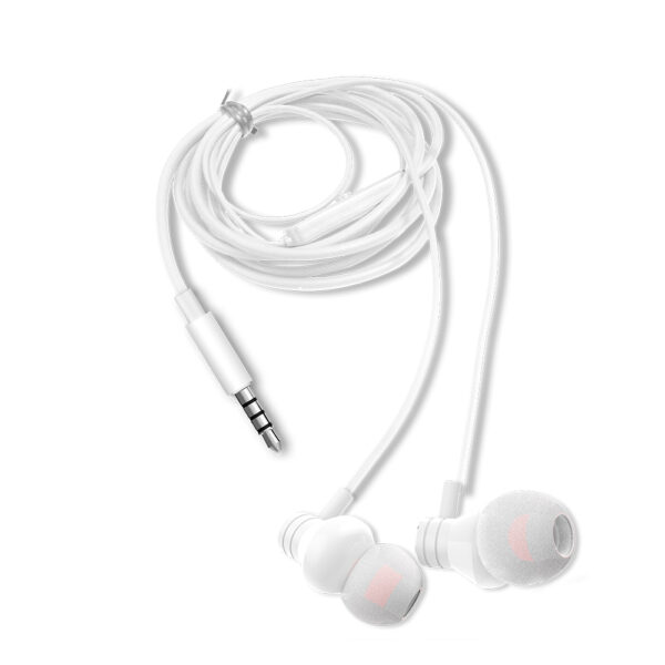 5MM IN-EAR WITH REMOTE AND MIC WHITE