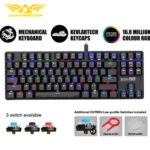 ARMAGGEDDON MECHANICAL LOW PROFILE KEYBOARD RGB FALCONET RED