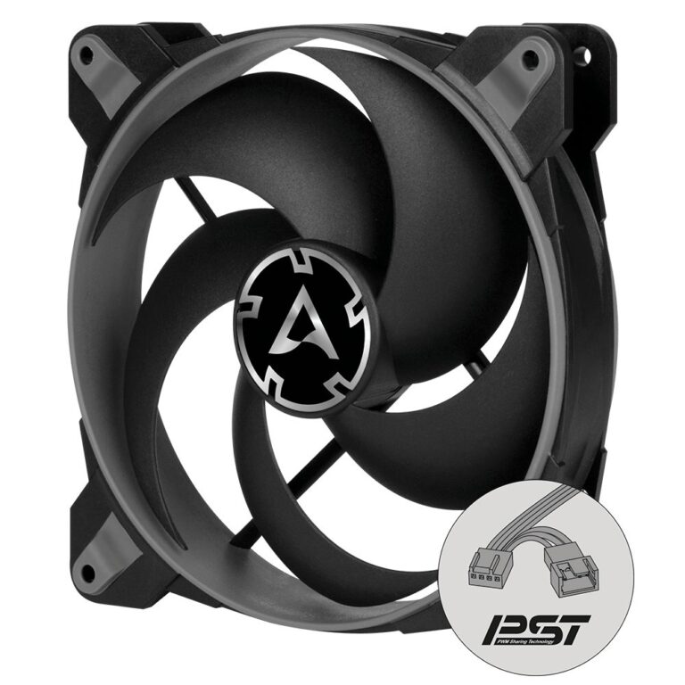 Arctic BIONIX P120 (Grey) - Pressure-optimised 120 mm Gaming Fan with PWM PST