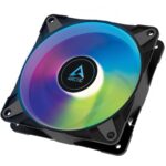 Arctic P12 PWM PST A-RGB 0dB – 120mm Pressure optimized case fan | PWM controlled speed with PST | A