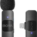 BOYA BY-V1 Wireless Lavalier Microphone for iPhone iPad Mini Lapel Lightning connection