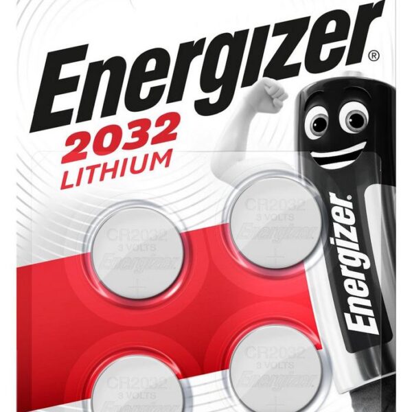 Buttoncell Lithium Energizer CR2032 3V Τεμ. 4