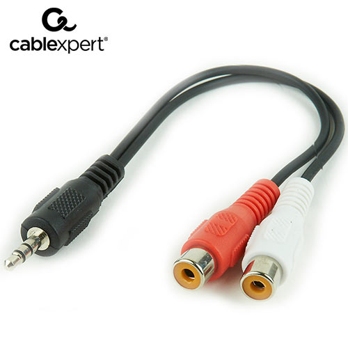 CABLEXPERT 3.5 mm PLUG TO 2 x RCA SOCKETS STEREO AUDIO CABLE 0