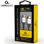 CABLEXPERT 4K HIGH SPEED HDMI CABLE WITH ETHERNET 'SELECT PLUS SERIES' 2M