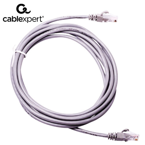 CABLEXPERT CAT5 UTP CABLE PATCH CORD MOLDED STRAIN RELIEF 50u PLUGS GREY  7