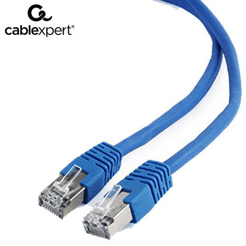 CABLEXPERT FTP CAT6 PATCH CORD BLUE SHIELDED 0