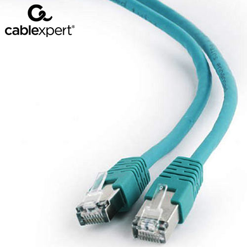 CABLEXPERT FTP CAT6 PATCH CORD GREEN SHIELDED 0