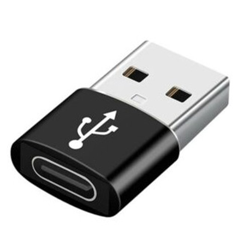 CABLEXPERT USB AM TO TYPE-C FEMALE ADAPTER BLACK