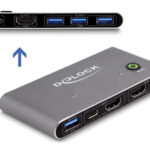 DELOCK HDMI KVM switch 18647 με 4x θύρες USB 5Gbps