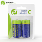 ENERGENIE ALKALINE C-CELL BATTERY 2-PACK