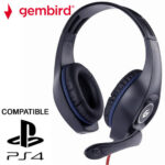 GEMBIRD GAMING HEADSET WITH VOLUME CONTROL PC/PS4 BLUE-BLACK