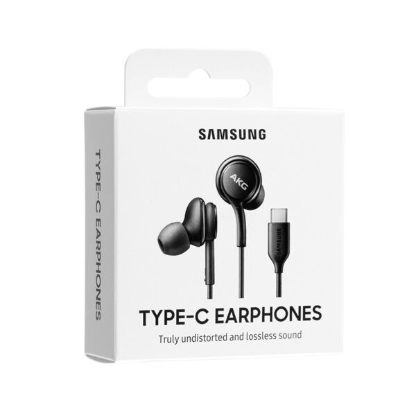 Hands Free Stereo Samsung Earphones EO-IC100BB USB-C Μαύρο με Μικρόφωνο και Πλήκτρο Λειτουργίας 1