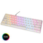 LAMTECH RGB MECHANICAL GAMING KEYBOARD BLUE SWITCH WHITE WITH TYPE-C PORT 'PLUTO'