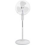 LGP ROUND BASE STAND FAN 16' 40CM 45W WITH TIMER WHITE