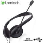 LAMTECH USB 2.0 STEREO HEADSET WITH MIC