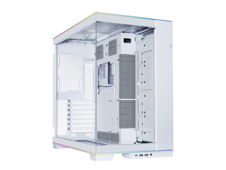 Lian Li O11D EVO RGB White - White EATX(under 280mm)/ATX Columnless Tower PC Case