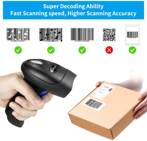 4G WIRELESS CCD SCANNER WITH STAND