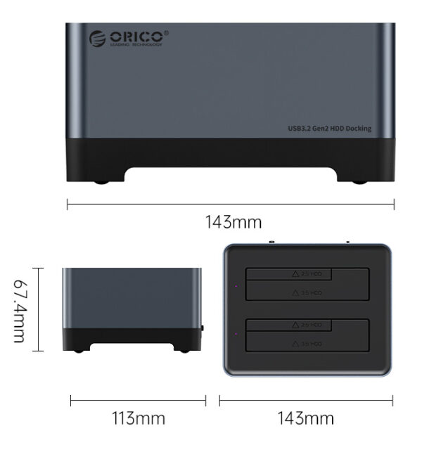 2x HDD/SSD