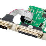 POWERTECH κάρτα επέκτασης PCIe σε serial + parallel ST329
