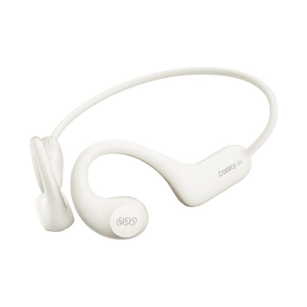 QCY Crossky Link White- Open Ear Air Conduction Headphones Sports Waterproof IPX6 Headset BT5