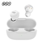 QCY T17 TWS WHITE 6mm dynamic driver-mic noise cancel. Music time: 4h. Calling time: 3