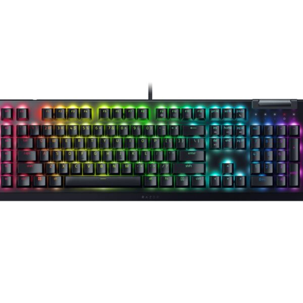 Razer BlackWidow V4 X - RGB Gaming Mechanical Keyboard - Macro Keys - Green Clicky Switches