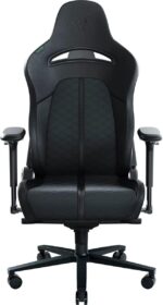 Razer ENKI BLACK Gaming Chair - Built-in Lumbar Arch Memory Foam PU Leather Adjustable Recline