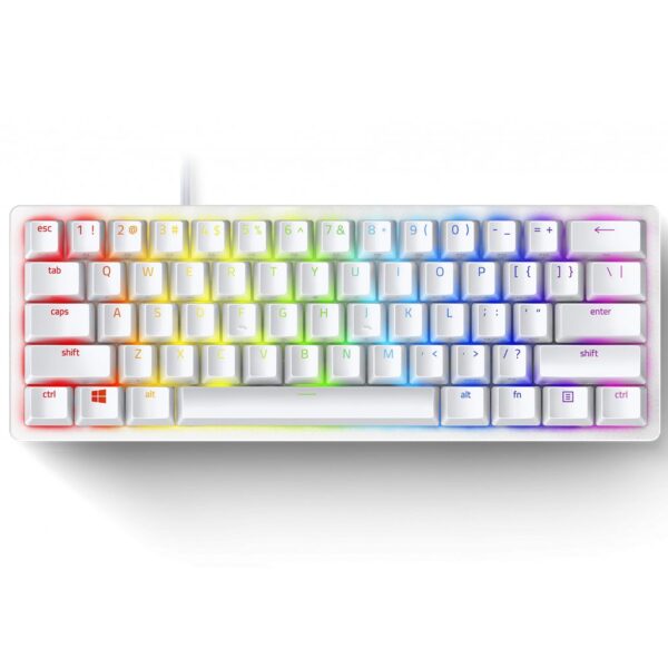 Razer HUNTSMAN MINI MERCURY ED. - 60% Opto Mechanical Gaming Keyboard Purple Switch - US Layout