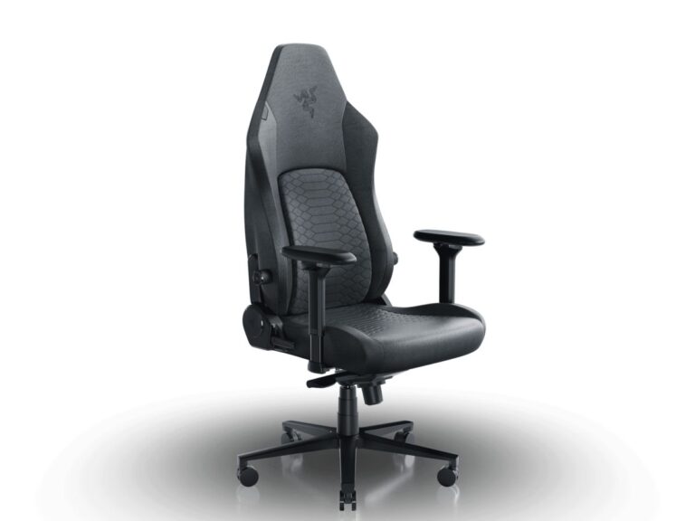 Razer ISKUR V2 Fabric - Dark Grey - Gaming Chair - Lumbar Support - Memory Foam Head Cushion
