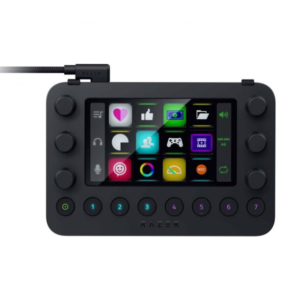 Razer Stream Controller - 12 Haptic Keys - 6 Tactile Dials - 8 RGB Buttons - LCD Touch - PC/MAC