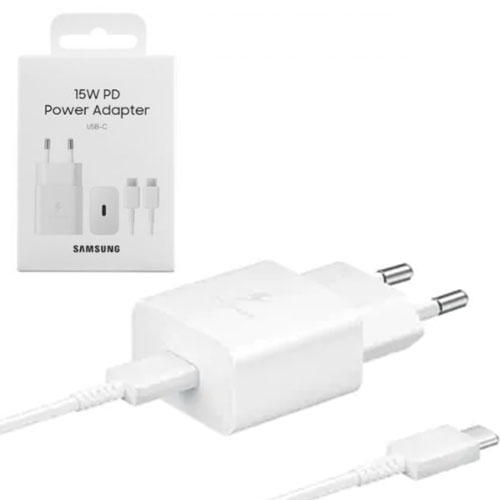 SAMSUNG USB CHARGER AND CABLE 15W WHITE