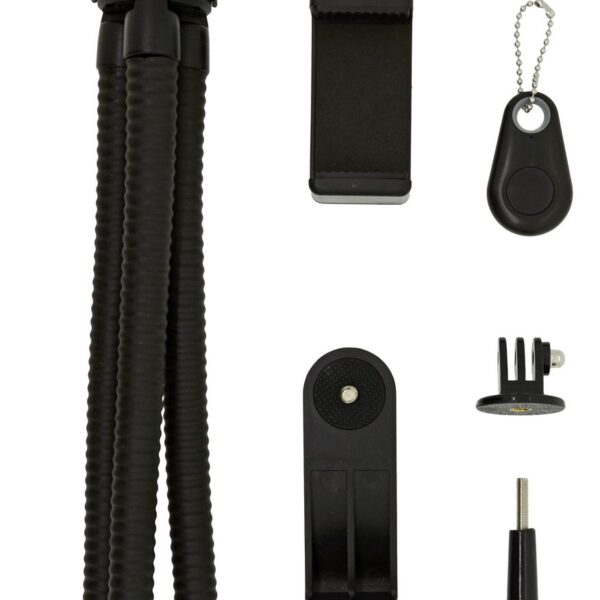 Selfie Stick Tripod Bluetooth LEDISTAR LDX-666 Suit για Φωτογραφικές Μηχανές και Κινητά Τηλέφωνα. Μαύρο Μήκος: 25cm
