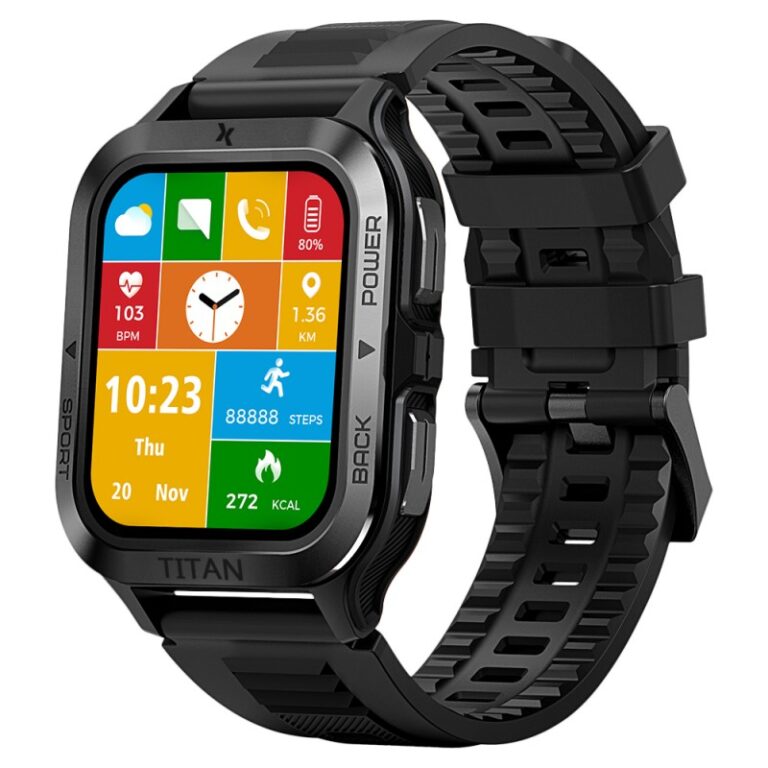 Smartwatch Maxcom FW67 Titan Pro IP69K 360mAh με 1.85” IPS Gorilla Glass 22mm Silicon Band Graphite με Δυνατότητα Κλήσεων