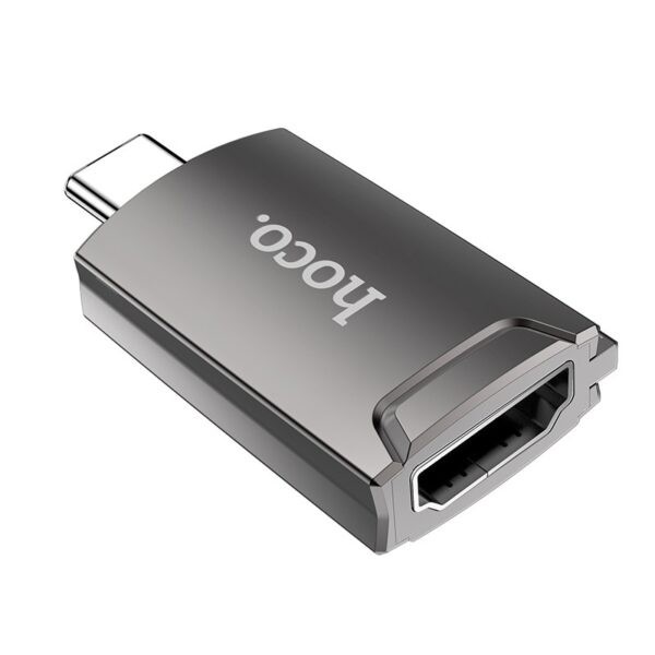 Αντάπτορας Hoco UA19 USB-C σε HDMI 4K 30Hz (3840*2160P) Θηλυκό Γκρι