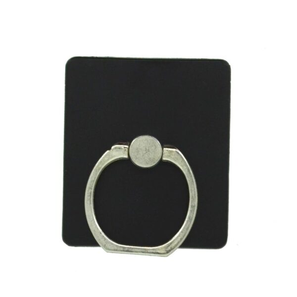 Βάση Στήριξης Δαχτυλίδι 360° Rotating Ring Ακρυλικό για Κινητά Τηλέφωνα Μαύρο 3.5 x 4 cm