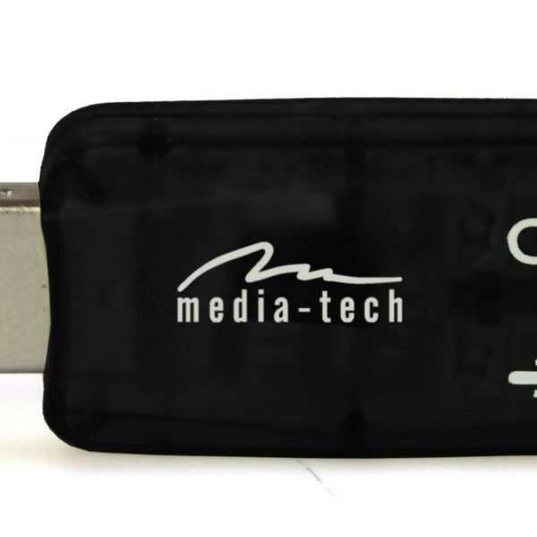 Εξωτερική Κάρτα Ήχου Media-Tech MT5101 2X3.5mm Θηλυκό σε USB 5.1 Αρσενικό Μαύρο