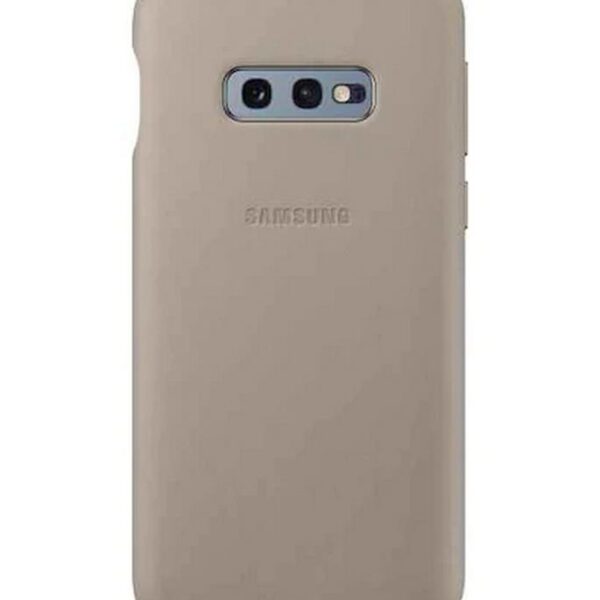 Θήκη Faceplate Samsung Leather Cover EF-VG970LJEGWW για SM-G970F Galaxy S10e Γκρι