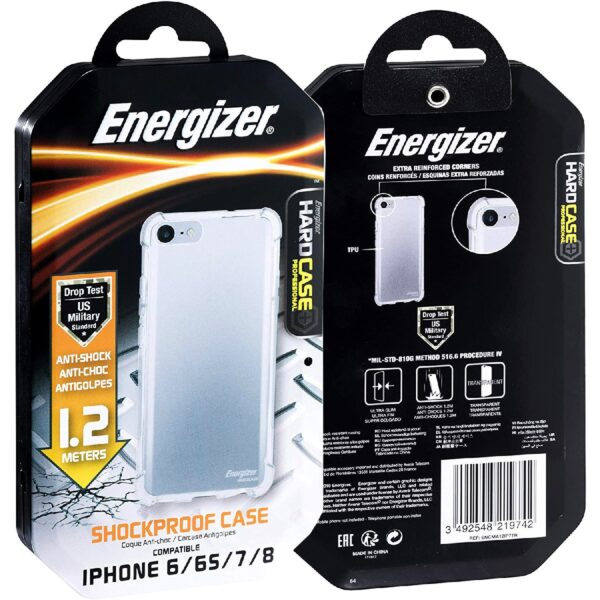 2m Energizer για Apple iPhone 7 / 8 / SE (2020) Διάφανη