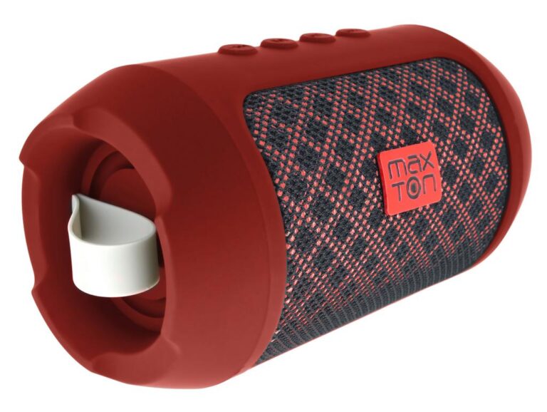Φορητό Ηχείο Bluetooth Maxton Masaya MX116 3W Κόκκινο με Ενσωματωμένο Μικρόφωνο Audio-in MicroSD και FM Radio