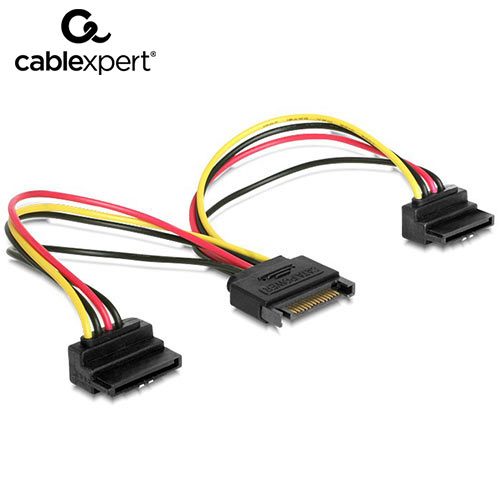 CABLEXPERT POWER SPLITTER CABLE WITH ANGLED OUTPUT CONNECTORS 0