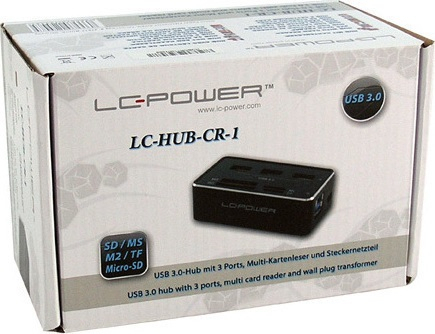 Docking Station LC-Power LC-HUB-CR-1 Card Reader + 3 x USB 3.0 Ports