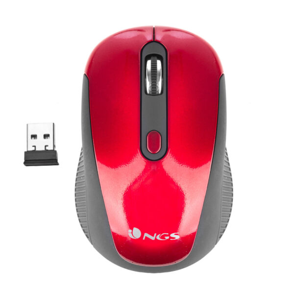 MOUSE NGS WLESS [HAZE] RED