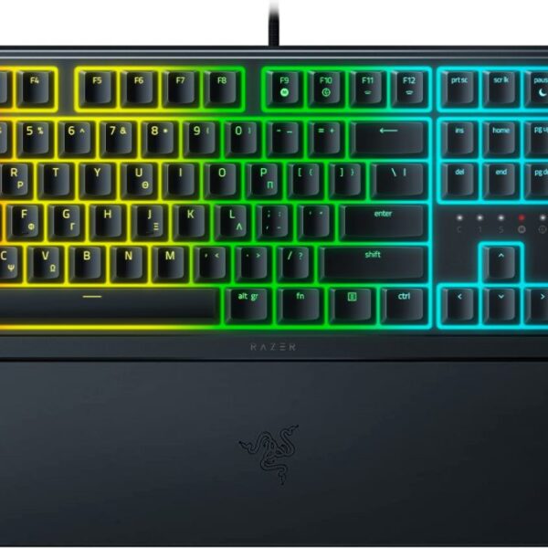 Razer ORNATA V3 Gaming Keyboard - Low Profile Mecha-Membrane Switches - Split Resist - RGB - GR