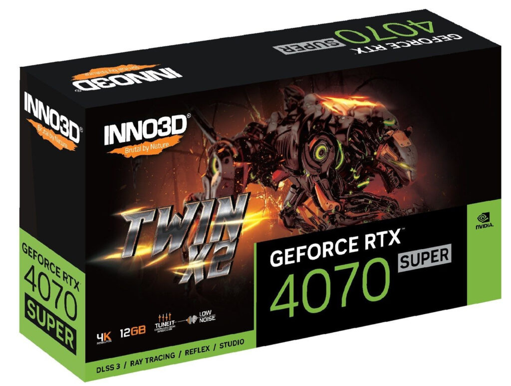 VGA Inno3D GeForce RTX 4070 Super 12Gb Twin X2