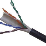 Καλώδιο Kuwes UTP Cat6 FTP/PET 305m Μαύρο (Κουλούρα)