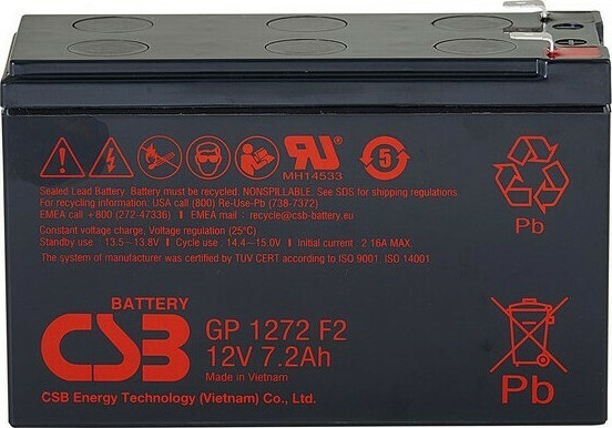 Μπαταρία CSB GP1272 GP series για UPS 12V 7.2Ah