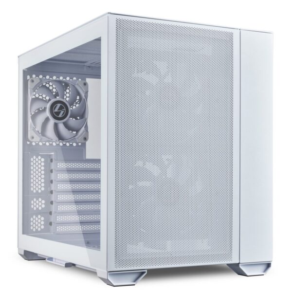 Lian Li O11 AIR MINI White PC Case ATX / M-ATX with 3 standard Fans (front 120mmx2