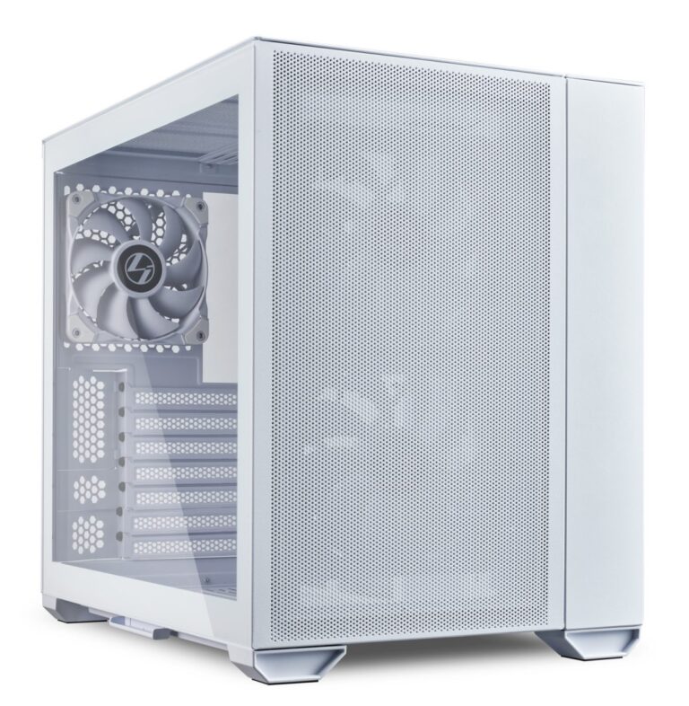 Lian Li O11 AIR MINI White PC Case ATX / M-ATX with 3 standard Fans (front 120mmx2