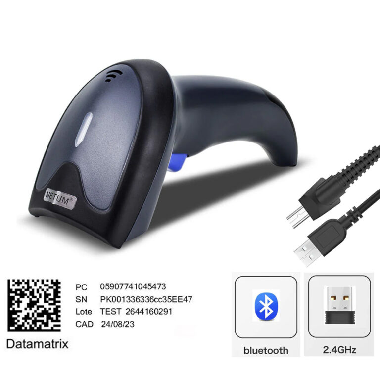 NETUM 3IN1 2D BT/2.4G/WIRED BARCODE SCANNER SUPPORT IOS/ANDROID